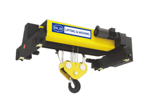 Electric hoist crane installation by FRIOX