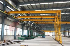 Semi gantry crane system for warehouse operations